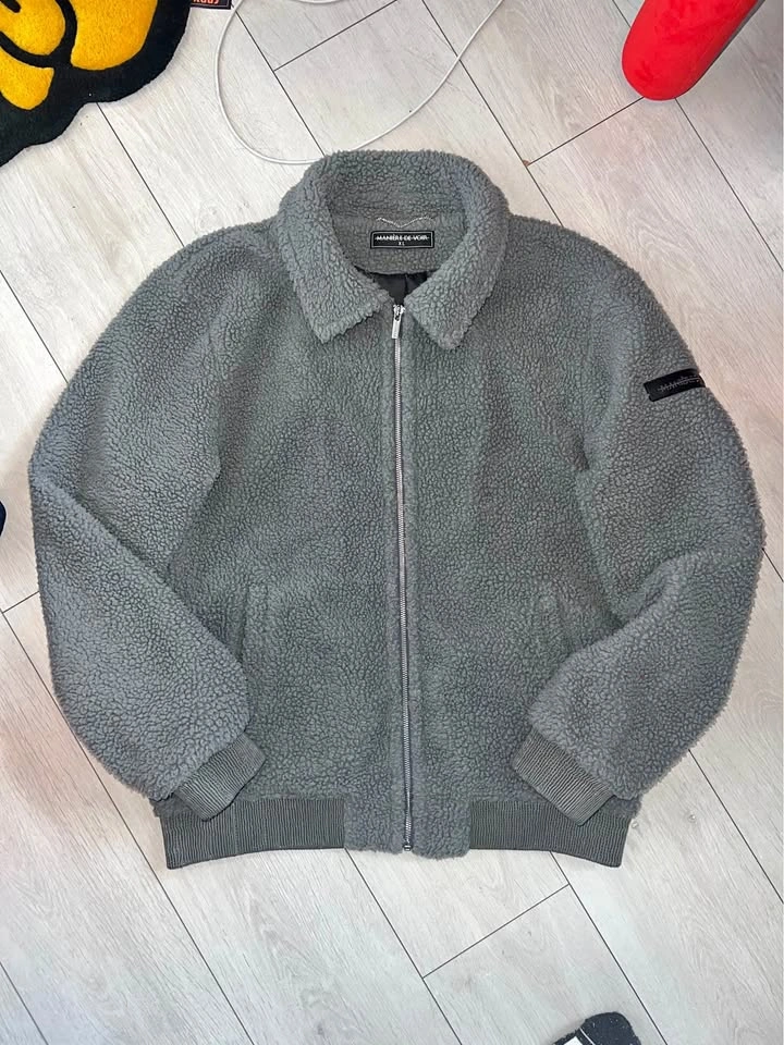 Maniere De Voir Teddy Fleece Zip Up XL