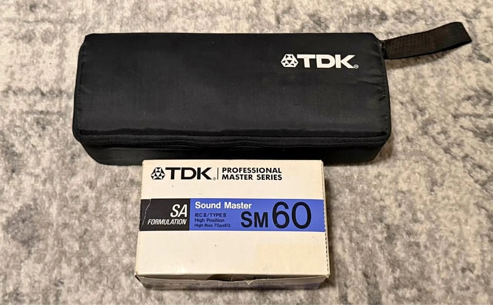 TDK Cassette Carrying Case w/ 20 Tapes