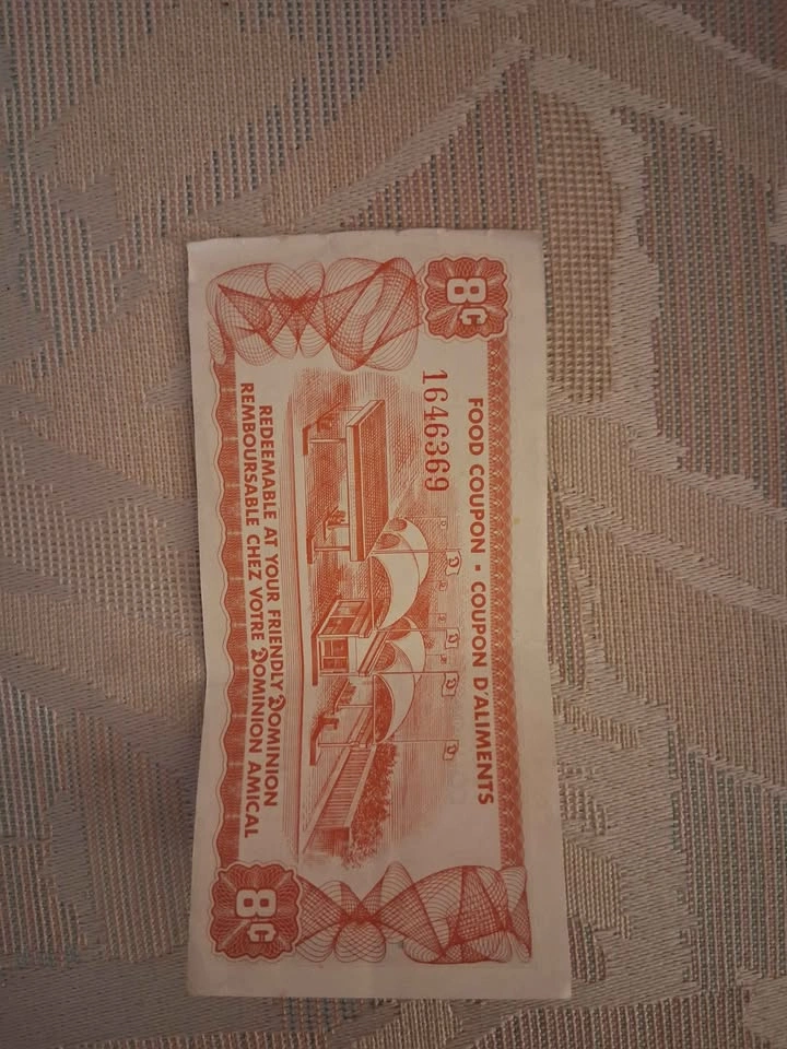 Vintage late 1960's Dominion Stores Limited 8 Cent Food Coupon - photo 2
