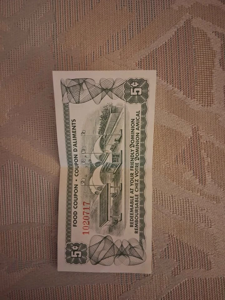Vintage late 1960's Dominion Stores Limited 5 Cent Food Coupon - photo 2