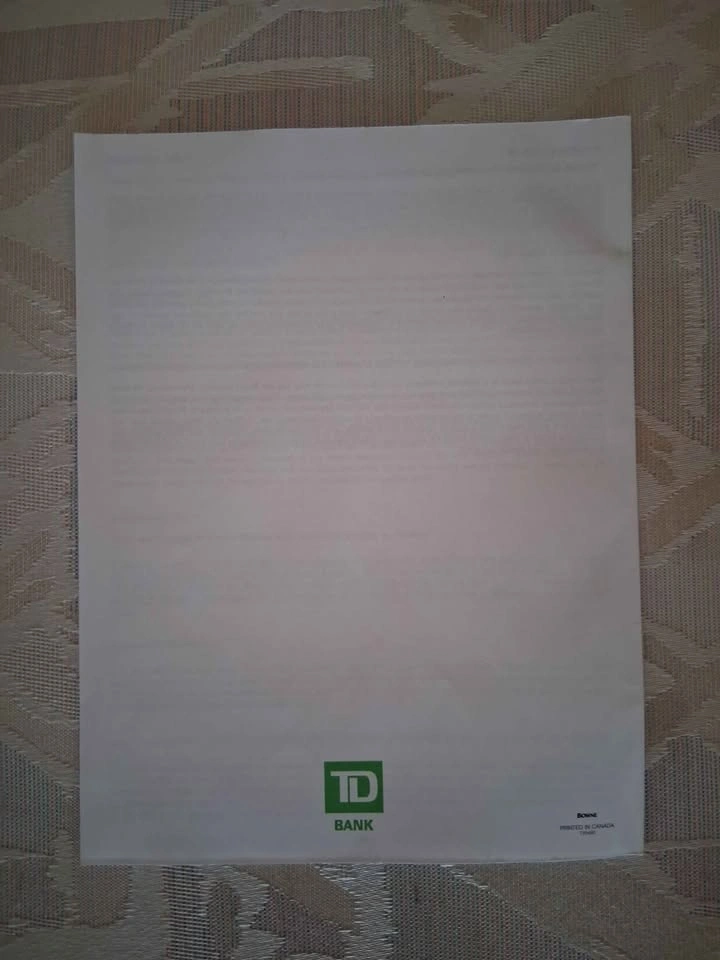 Vintage 2000 TD Bank Notice of Annual Meeting - photo 3