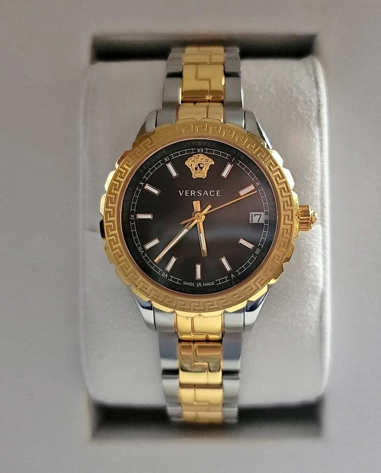Versace Women's HELLENYIUM Two Tone Swiss Quartz Watch
