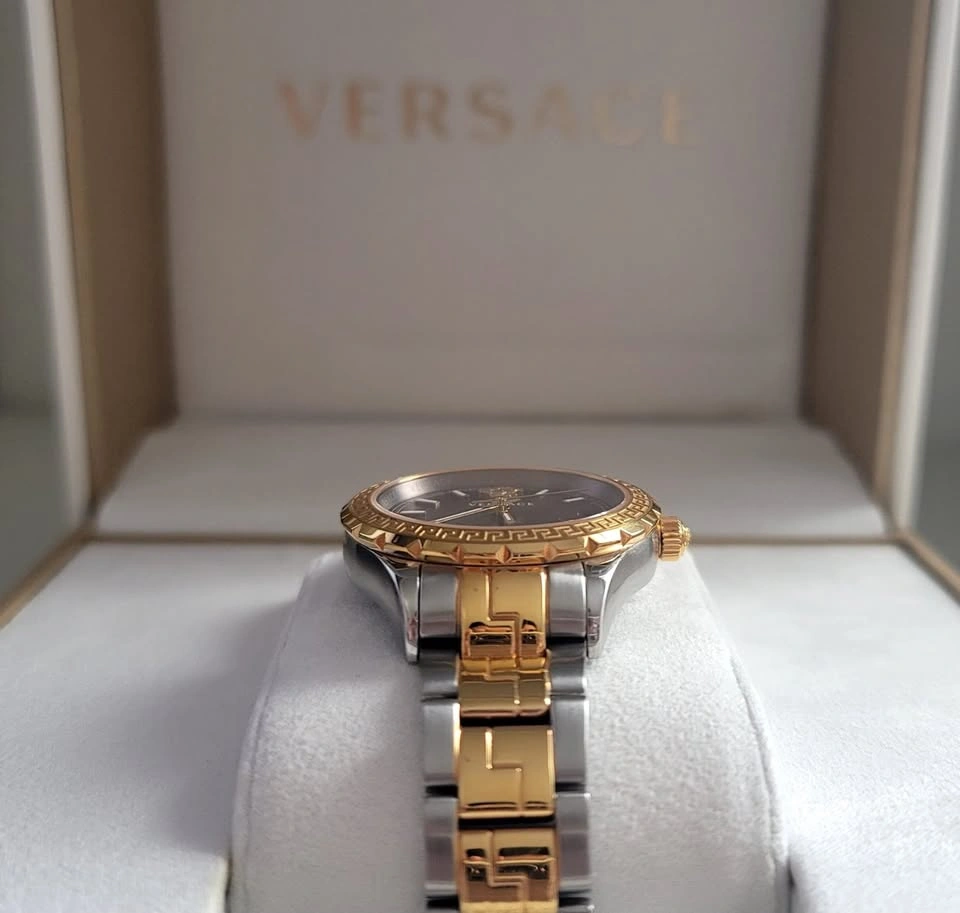 Versace Women's HELLENYIUM Two Tone Swiss Quartz Watch - photo 4