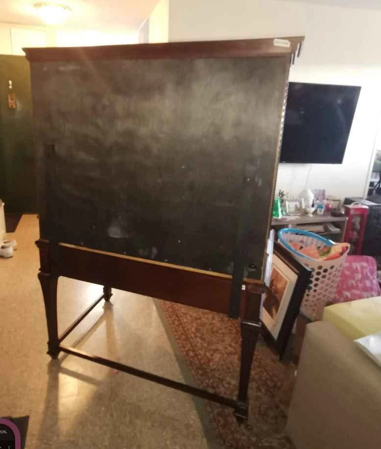 Vintage Wooden Secretary Desk with Hutch - photo 2