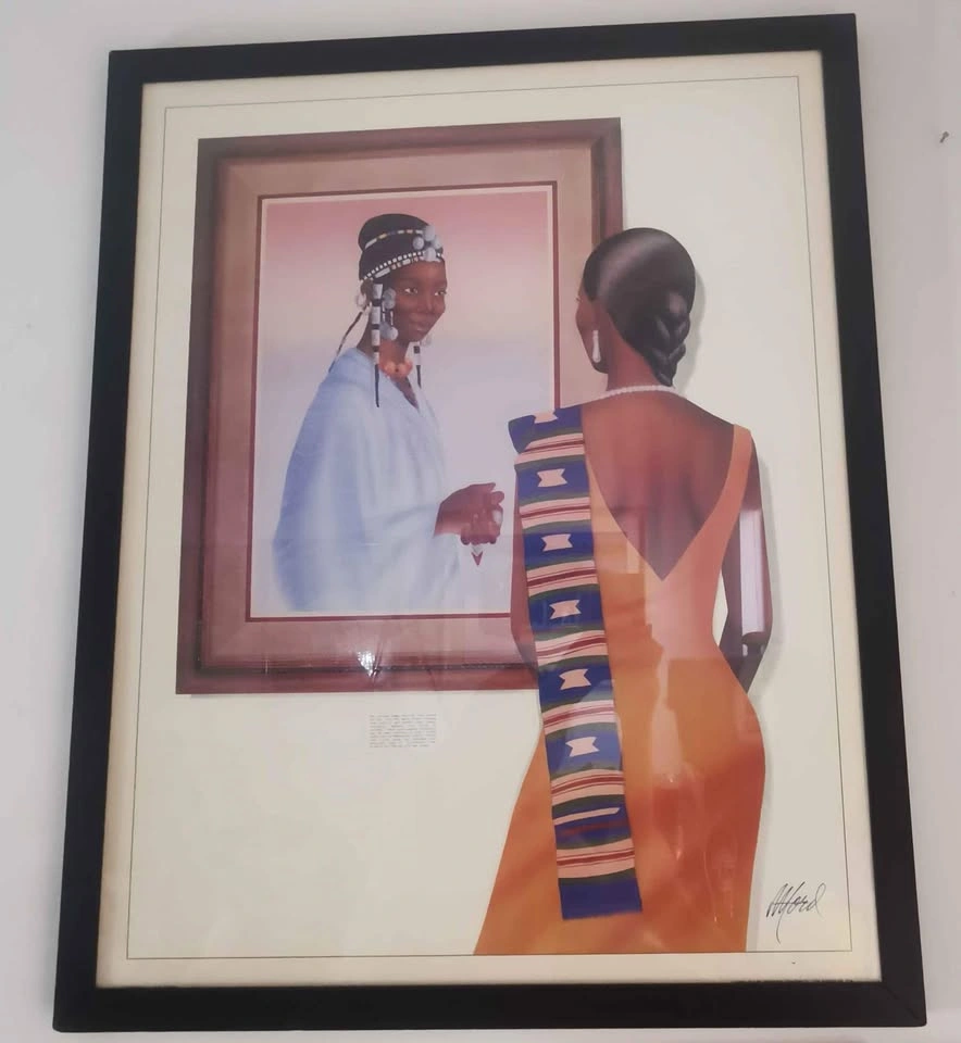 RARE Vintage Framed Print "Sisters" by J.W. Ford @1992