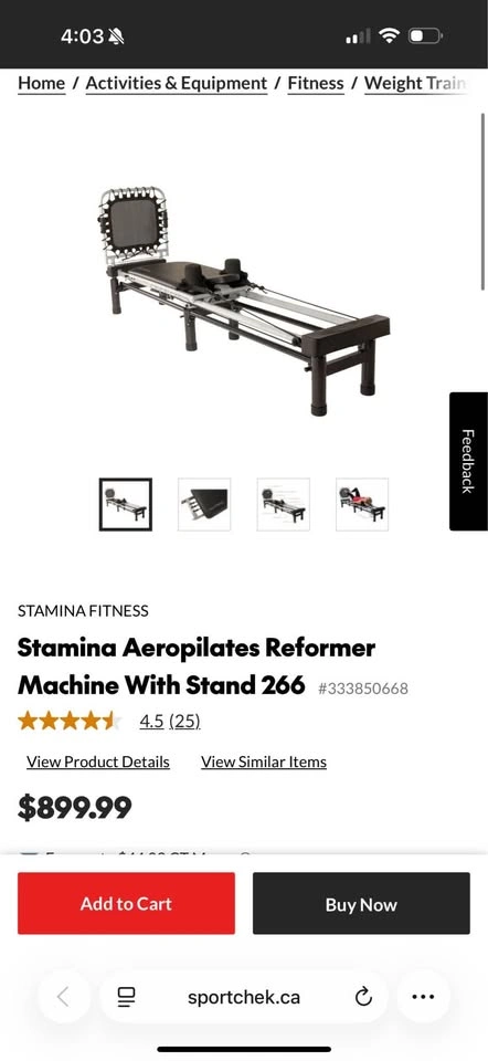 Stamina Aeropilates Reformer Machine With Stand 266 - photo 2