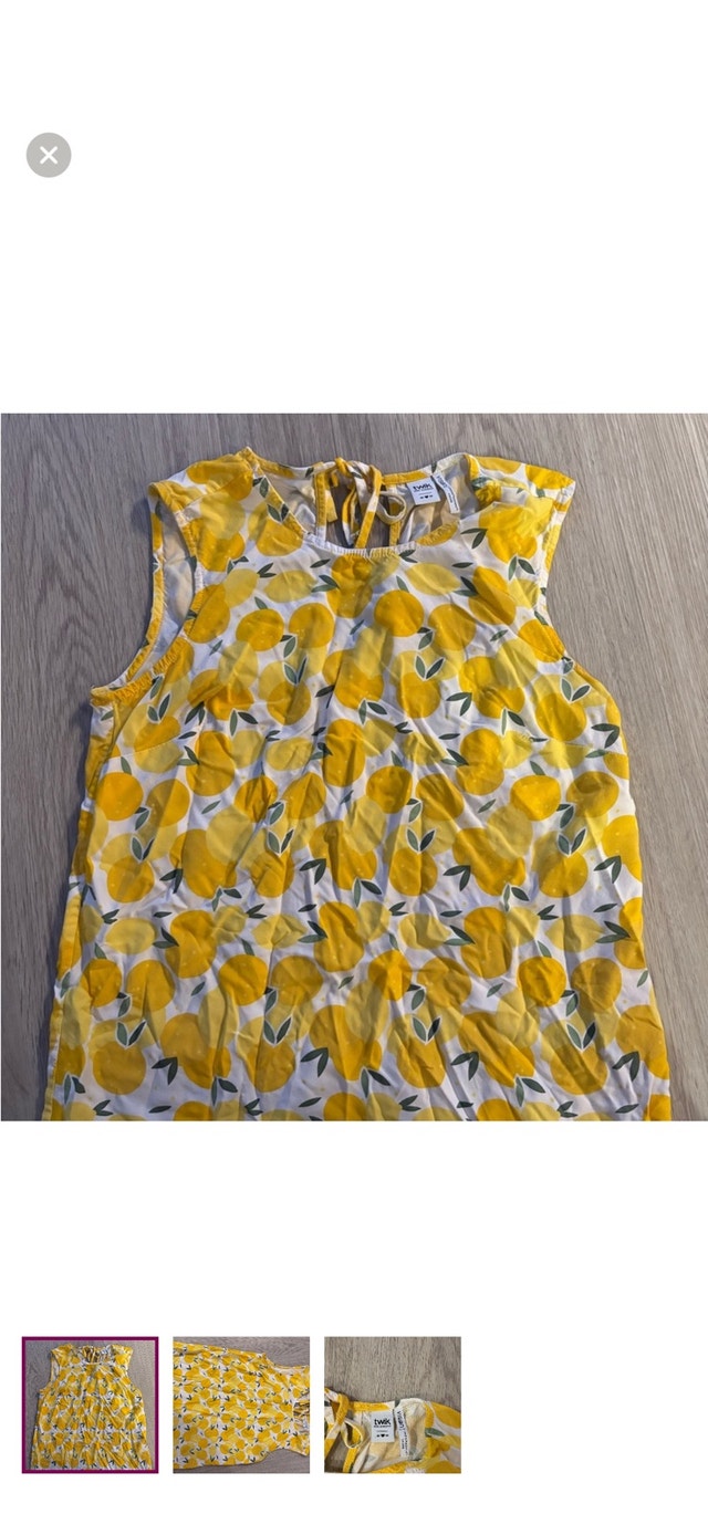 Twik Lemon Print Top - Size M