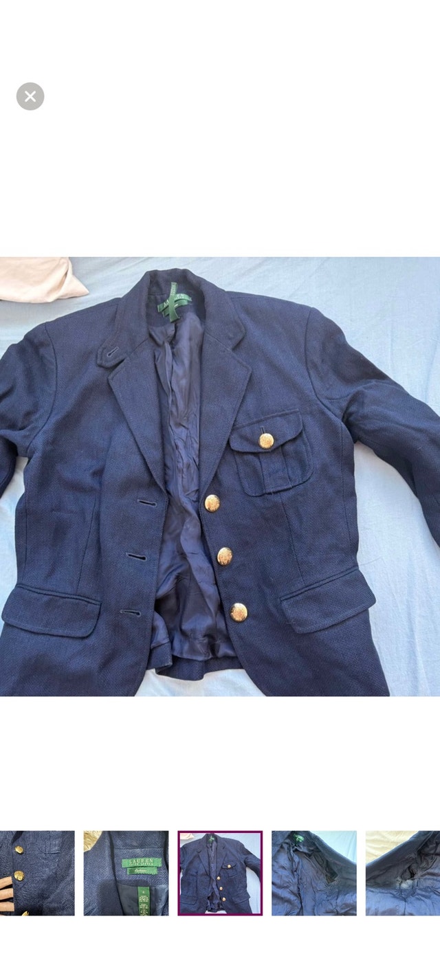 ☘️ Ralph Lauren Dark Blue Jacket with Gold Buttons - photo 2
