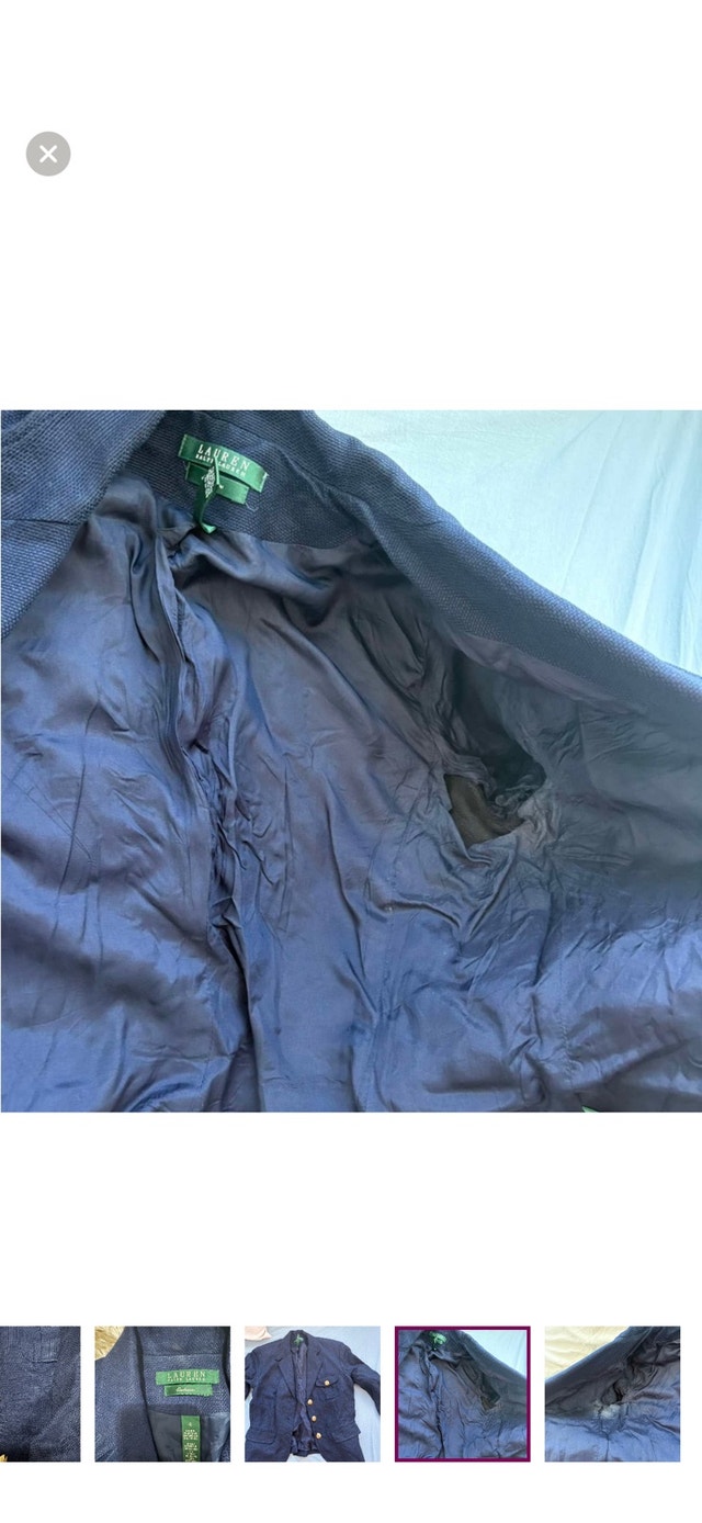 ☘️ Ralph Lauren Dark Blue Jacket with Gold Buttons - photo 3