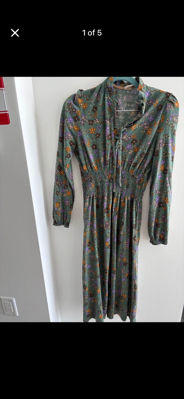 Fiorella Vintage-Inspired Floral Dress - Size M