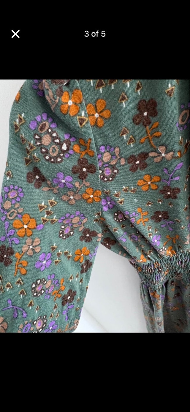 Fiorella Vintage-Inspired Floral Dress - Size M - photo 3