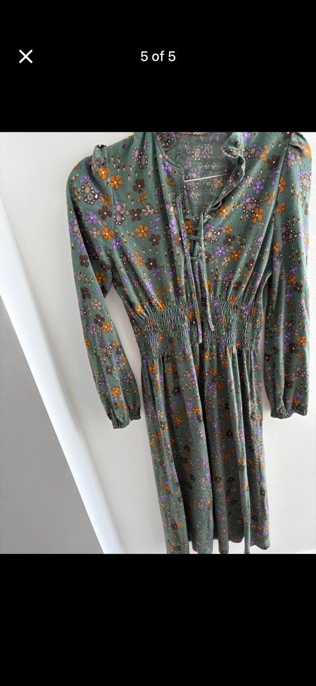Fiorella Vintage-Inspired Floral Dress - Size M - photo 5