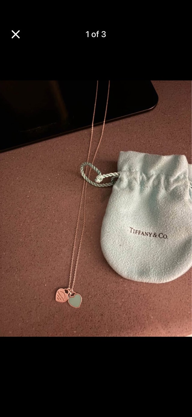 Tiffany & Co. Double Heart Necklace - Classic & Turquoise