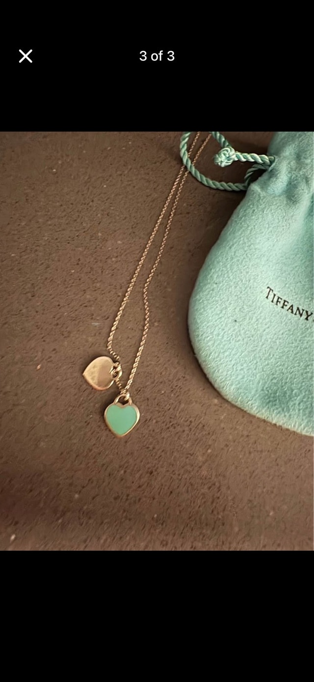 Tiffany & Co. Double Heart Necklace - Classic & Turquoise - photo 3