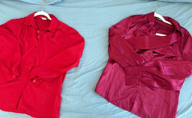 Bundle of red Blouses - Size M