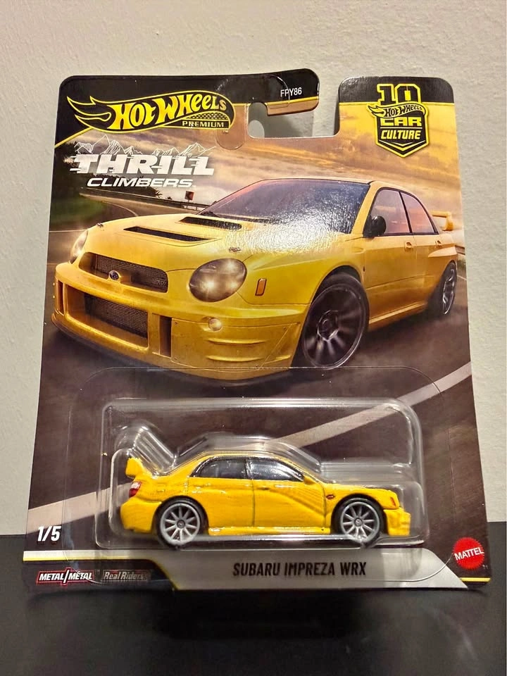 Hot Wheels Premium Subaru WRX Yellow