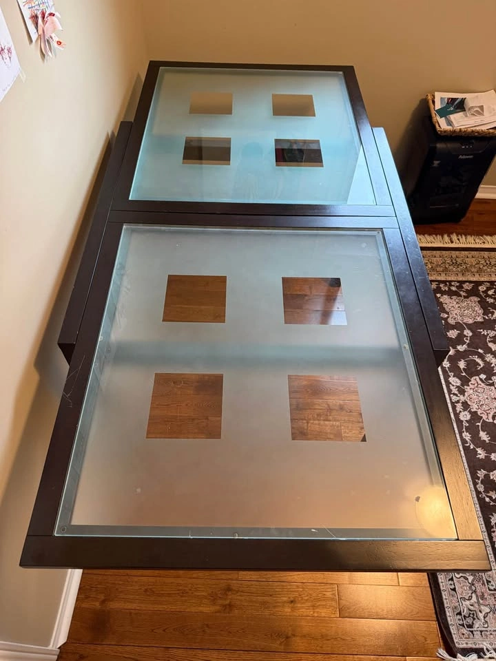 Extendable Dining Table (Tempered Glass Top) - photo 2