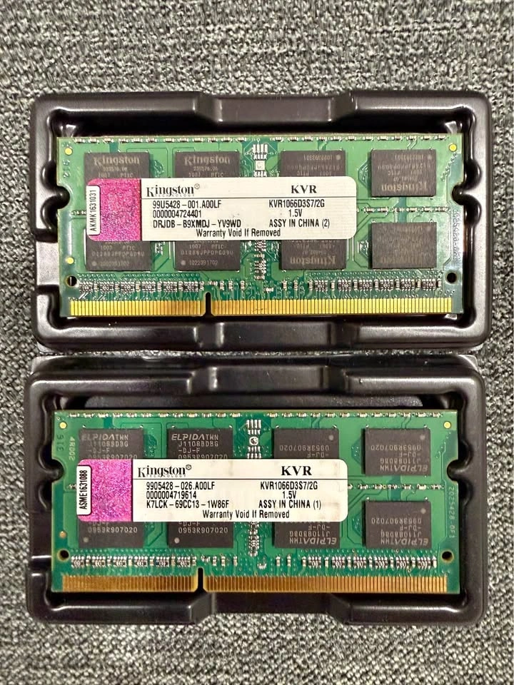 Kingston 2GBx2 DDR3 1066MT/s Non-ECC SODIMM RAM
