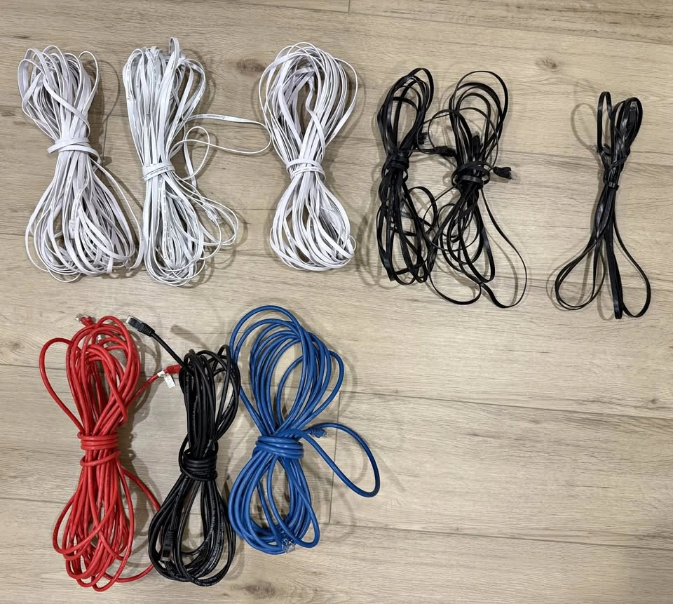 Various RF45 Network Ethernet Cables (10ft, 16ft, 27ft, 30ft, 50