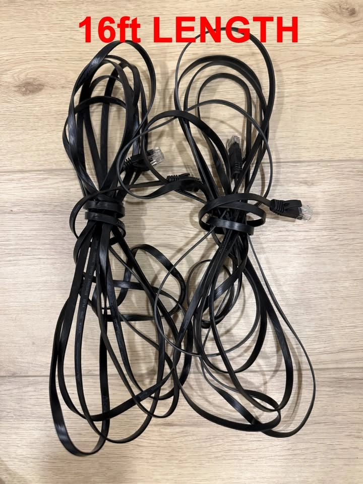 Various RF45 Network Ethernet Cables (10ft, 16ft, 27ft, 30ft, 50 - photo 3