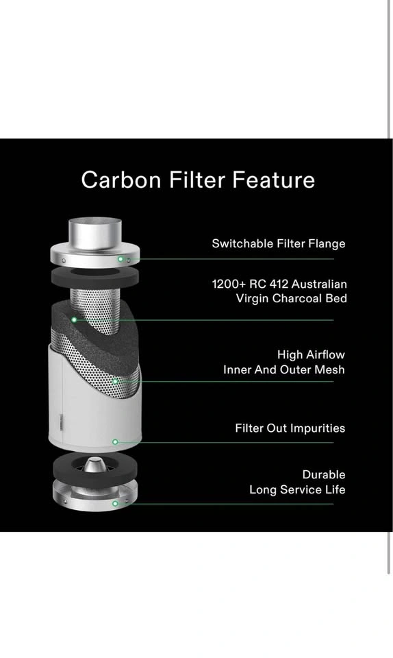 Vivosun Filter 8" x 22" Carbon Filter (2 units) - photo 2