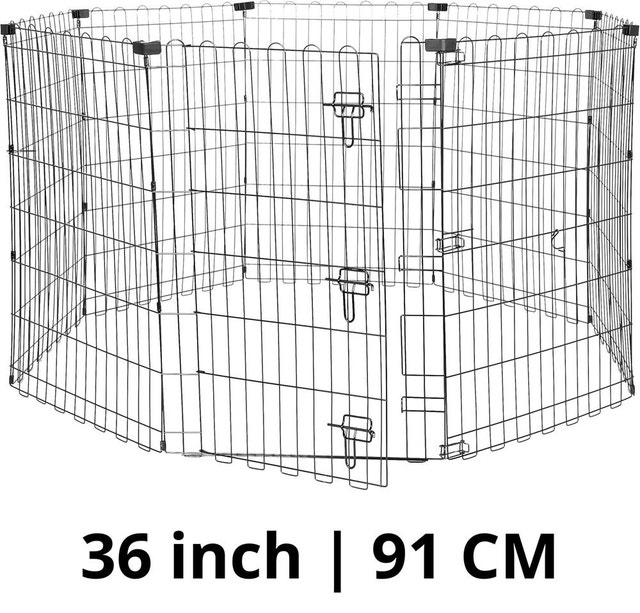 Foldable Octagonal Metal Exercise Dog Playpen - Indoor/Outdoor