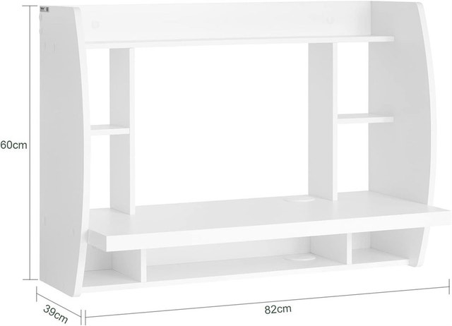 Home Office Workstation Computer Desk with Storage Shelves - photo 2
