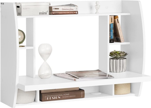 Home Office Workstation Computer Desk with Storage Shelves - photo 3