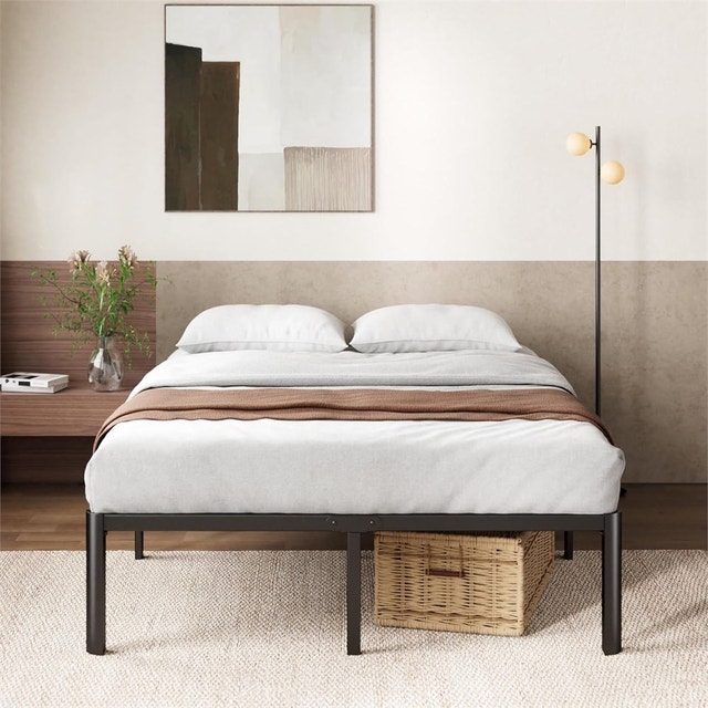Full Bed Frame Van 16 Inch Bed Frame with Steel Slat Support - photo 2