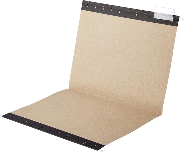 25Pc Basics Sturdy Hanging File Folders, Letter Size, Black - photo 3
