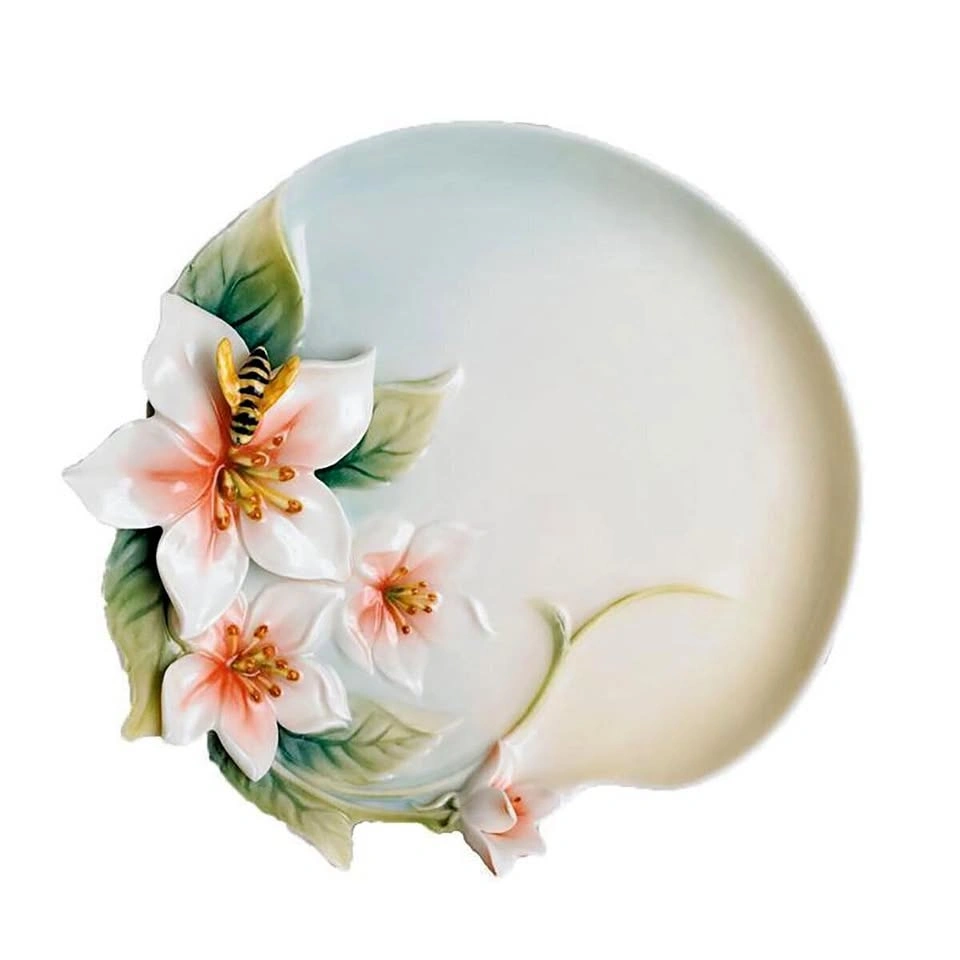 Beautiful FRANZ BEE & APPLE BLOSSOM FLOWER SMALL TRAY (FZ00706)