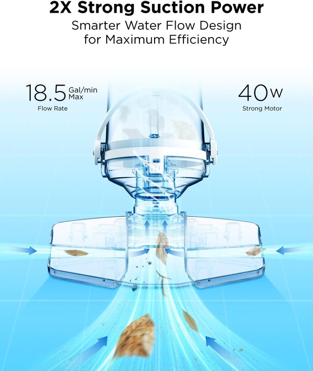 InoKraft Pool Vacuum for Above Ground Pool, Cordless - photo 3