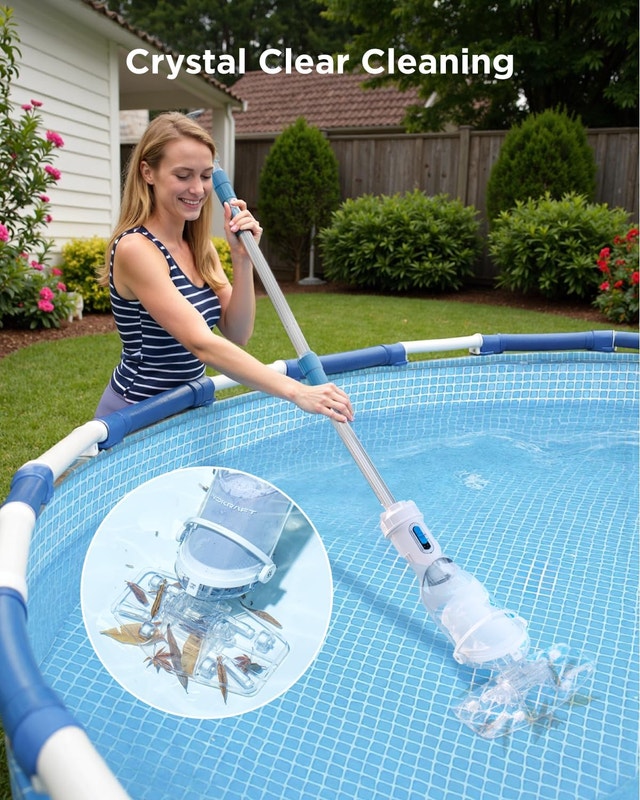 InoKraft Pool Vacuum for Above Ground Pool, Cordless - photo 4