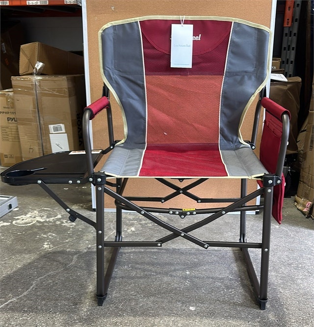 SunnyFeel Camping Director Chair, Folding Chair With Sideboard - photo 3