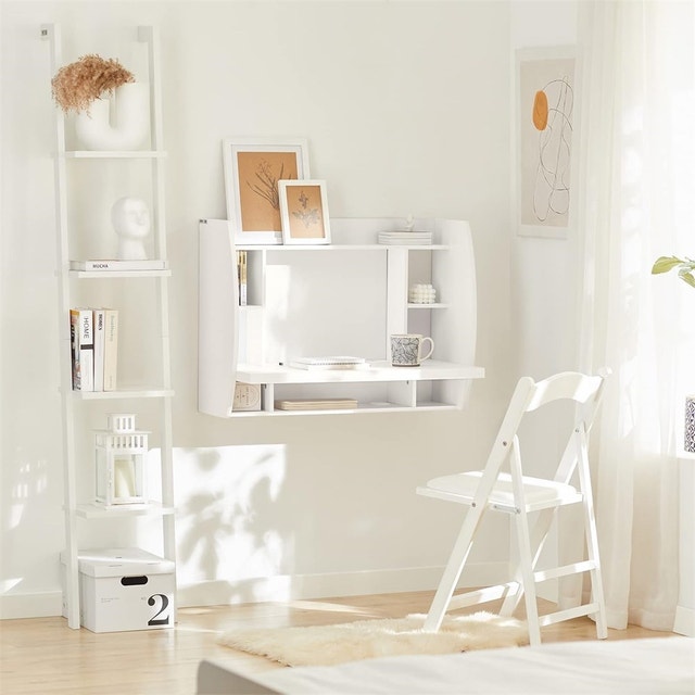 Home Office Workstation Computer Desk with Storage Shelves