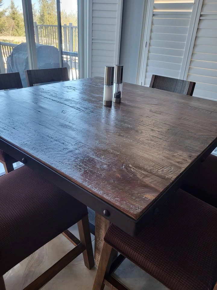 Mexican Wood Dining Table with 6 Chairs - photo 2