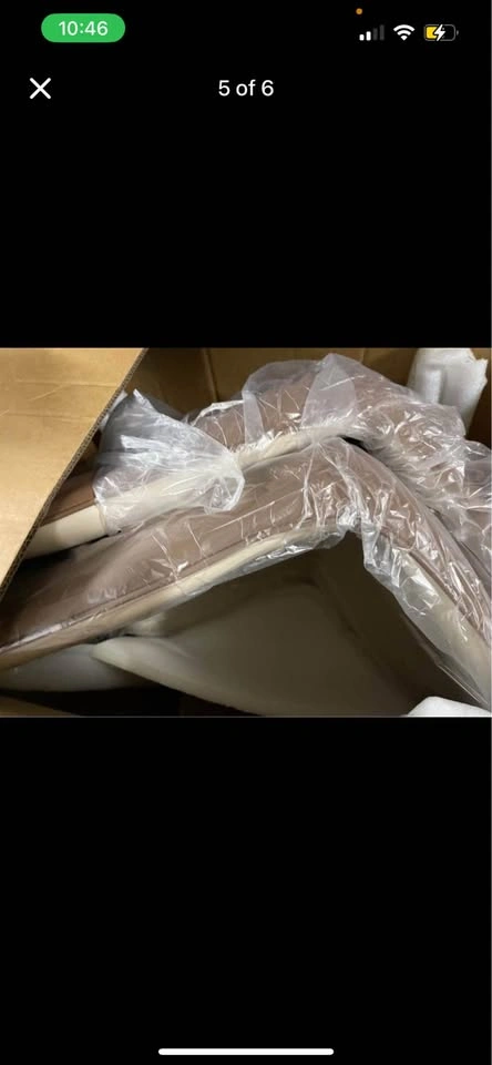 🥕 Dining Chairs Set of 2 Mid Century Modern Faux Leather - photo 5