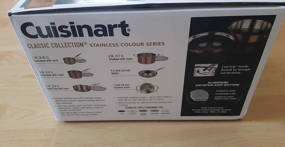 Cuisinart Classic Collection 10 Piece Stainless Steel Cookware 🥕 - photo 2