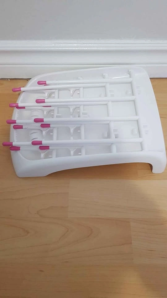 Munchkin White & Pink Baby Bottle Drying Rack - photo 2