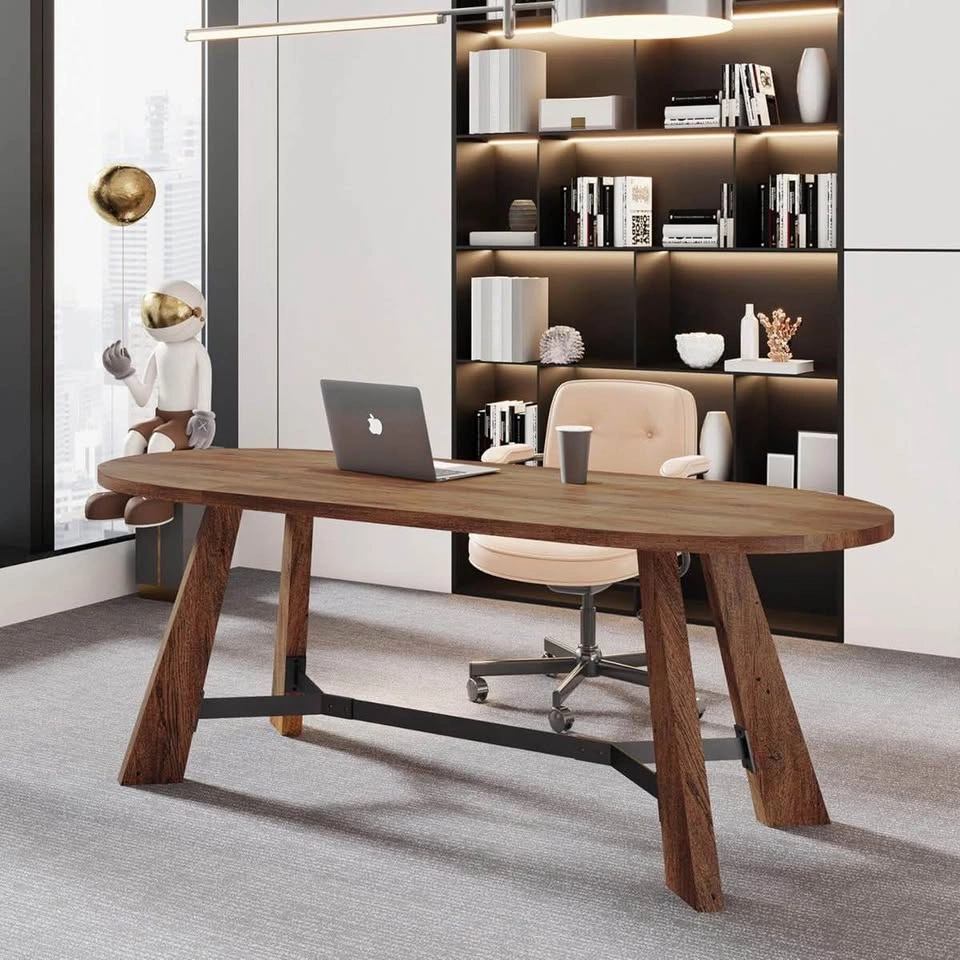 70.86" Oval Dining Table for 6-8 People - photo 2