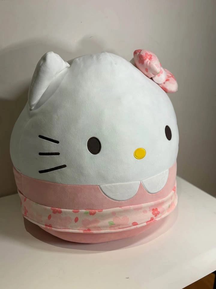 Large Hello Kitty Sakura Plush Pillow / Cushion - photo 4