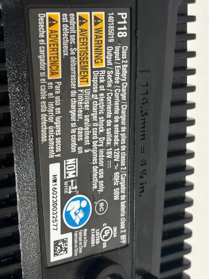 Ryobi 18V ONE+ Battery Charger P118 IntelliPort - photo 4