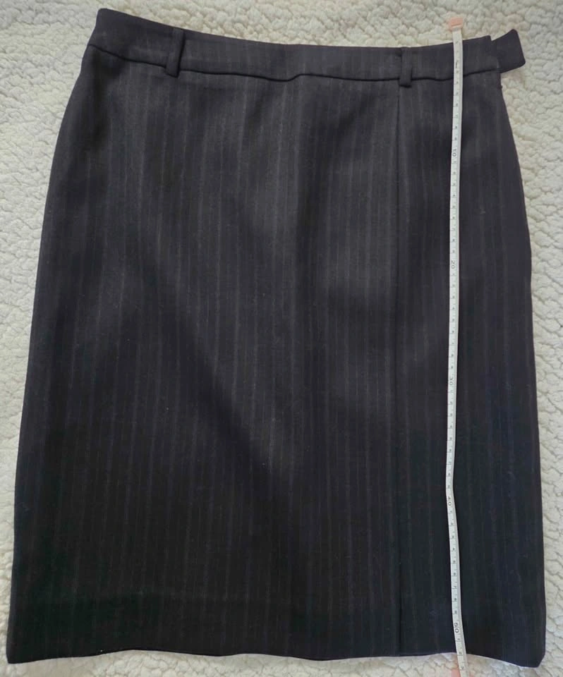 Black Pinstripe Pencil Skirt (Office / Workwear) - photo 2
