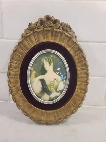 Vintage Cameo Creation Portrait Unknown Lady Sir William Charles
