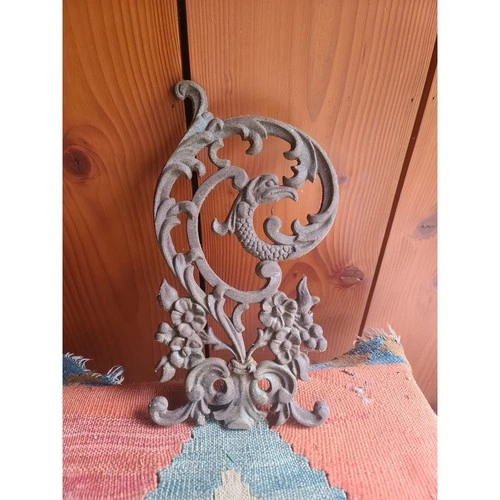 Heavy Cast Iron Panel Garden Decor, Bird Of Paradise Haunted Man