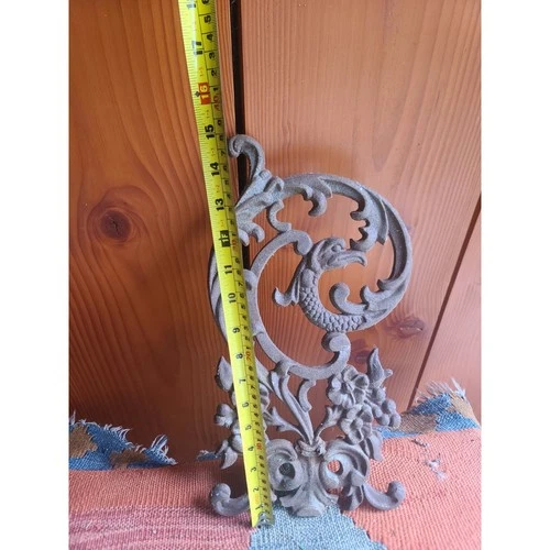 Heavy Cast Iron Panel Garden Decor, Bird Of Paradise Haunted Man - photo 3