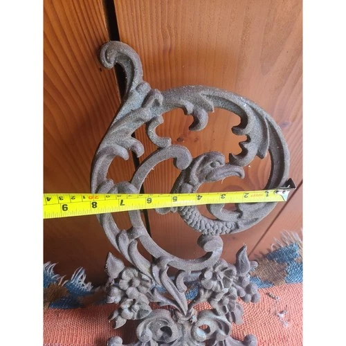 Heavy Cast Iron Panel Garden Decor, Bird Of Paradise Haunted Man - photo 5
