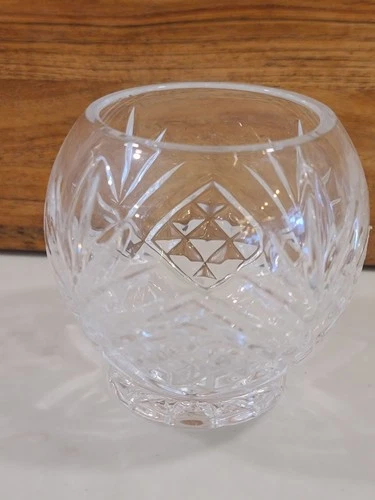 Lead Crystal 24% Footed Rose/Posy Bowl - Pineapple Pattern