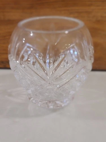 Lead Crystal 24% Footed Rose/Posy Bowl - Pineapple Pattern - photo 2