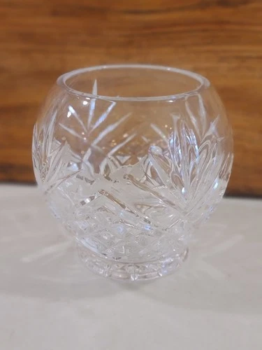Lead Crystal 24% Footed Rose/Posy Bowl - Pineapple Pattern - photo 3